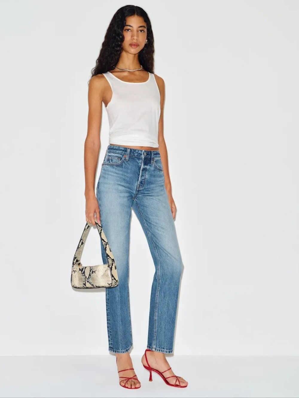 NWOT Reformation Cynthia High Rise Straight Jean in Ponce Sz 23 Timless Staple